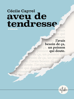 cover image of Aveu de tendresse